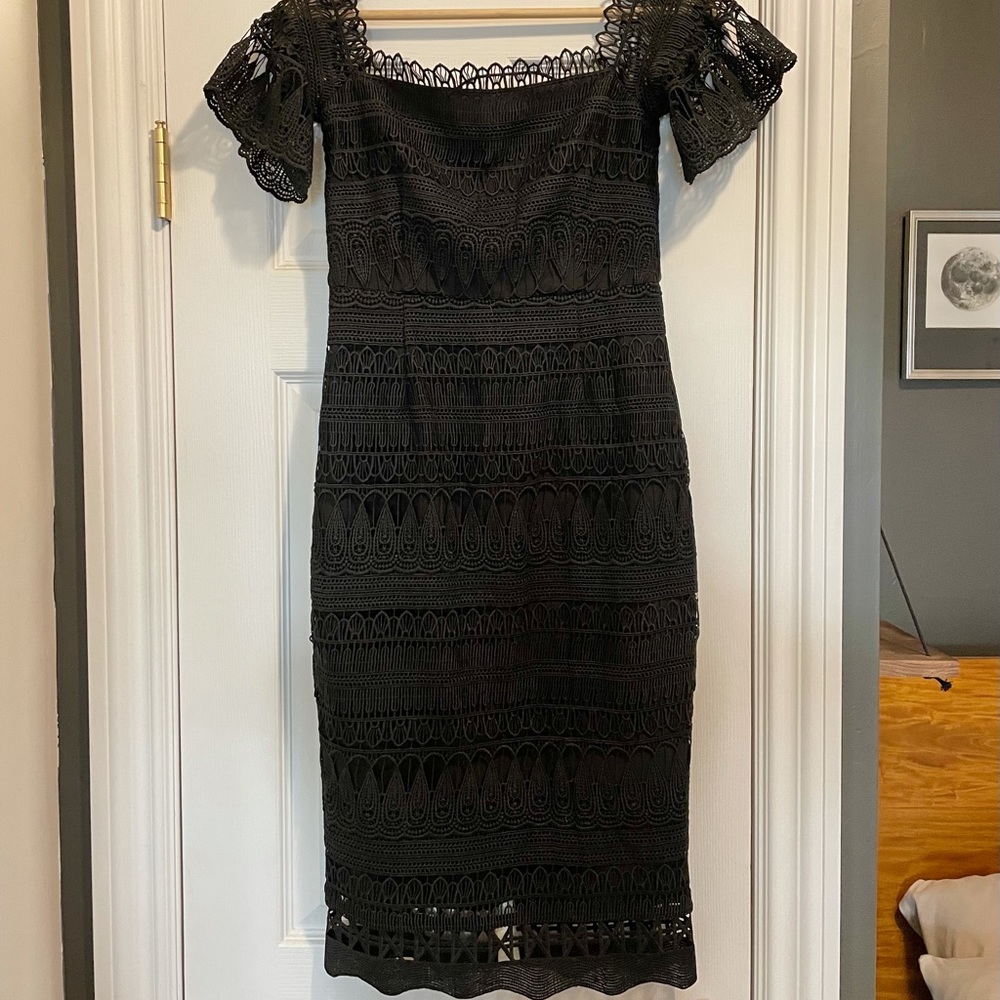 Free people Saylor Mariah midi dress in BLACK
